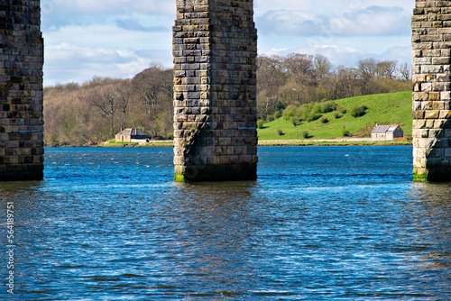 A view across the River Tweed through the Royal Border Bridge photo