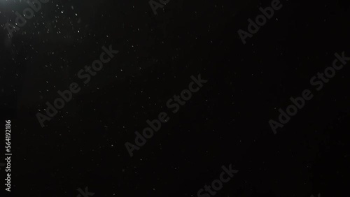 Snowfall Against Dark Sky with Falling Snowflakes
