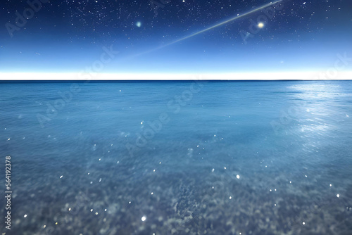 「Generative」「AI」南の海と流星 © 月とサカナ SNAO