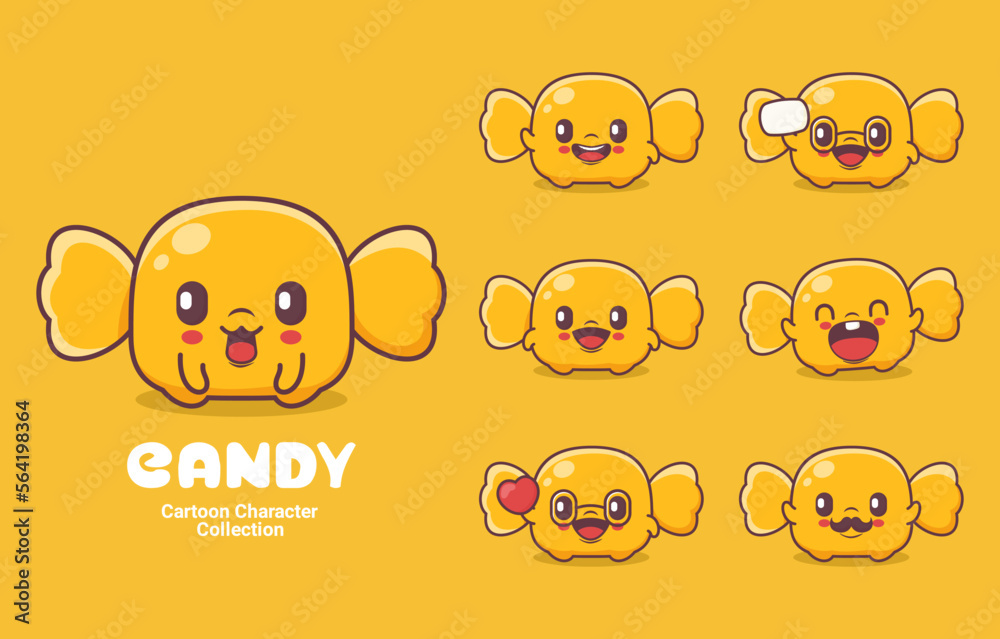 candy cartoon character vector illustration candy cartoon character vector illustration