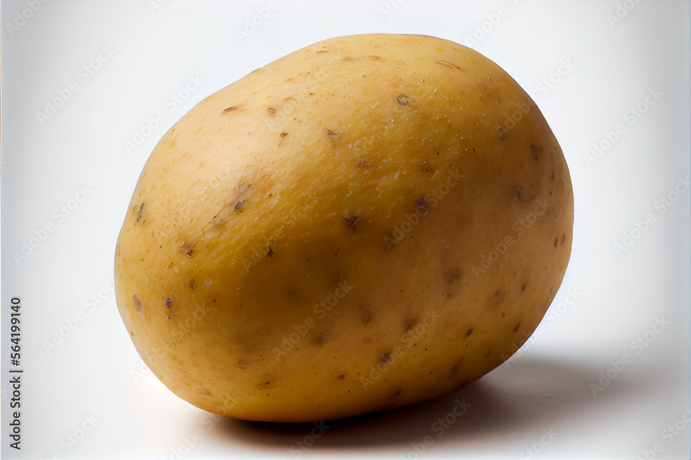 Fresh potatoes on a white background Fresh potatoes on a white background