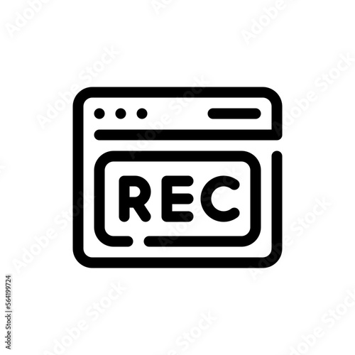 rec line icon