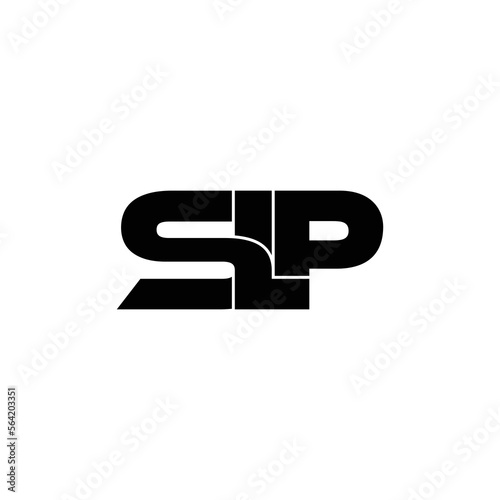 SLP letter monogram logo design vector photo