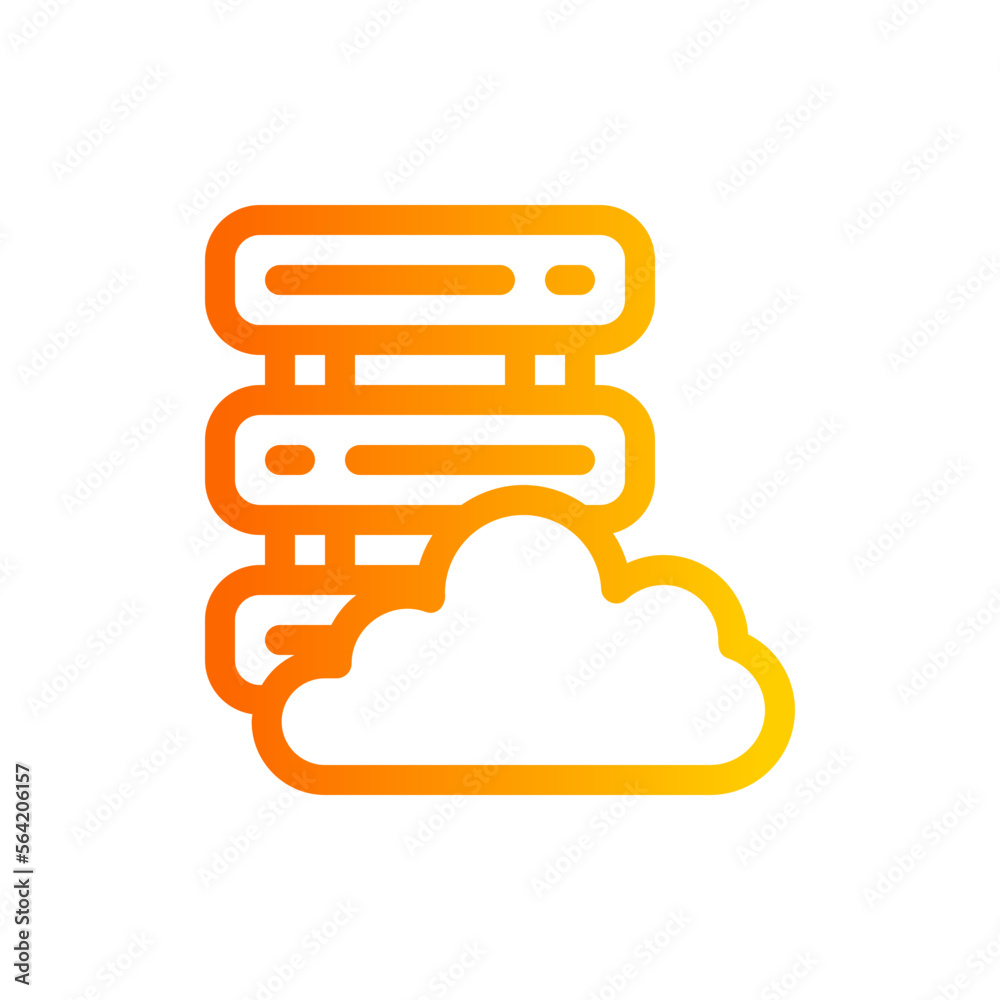 database gradient icon