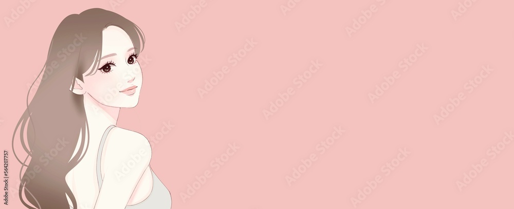 女性のイラスト素材 女性のイラスト素材
