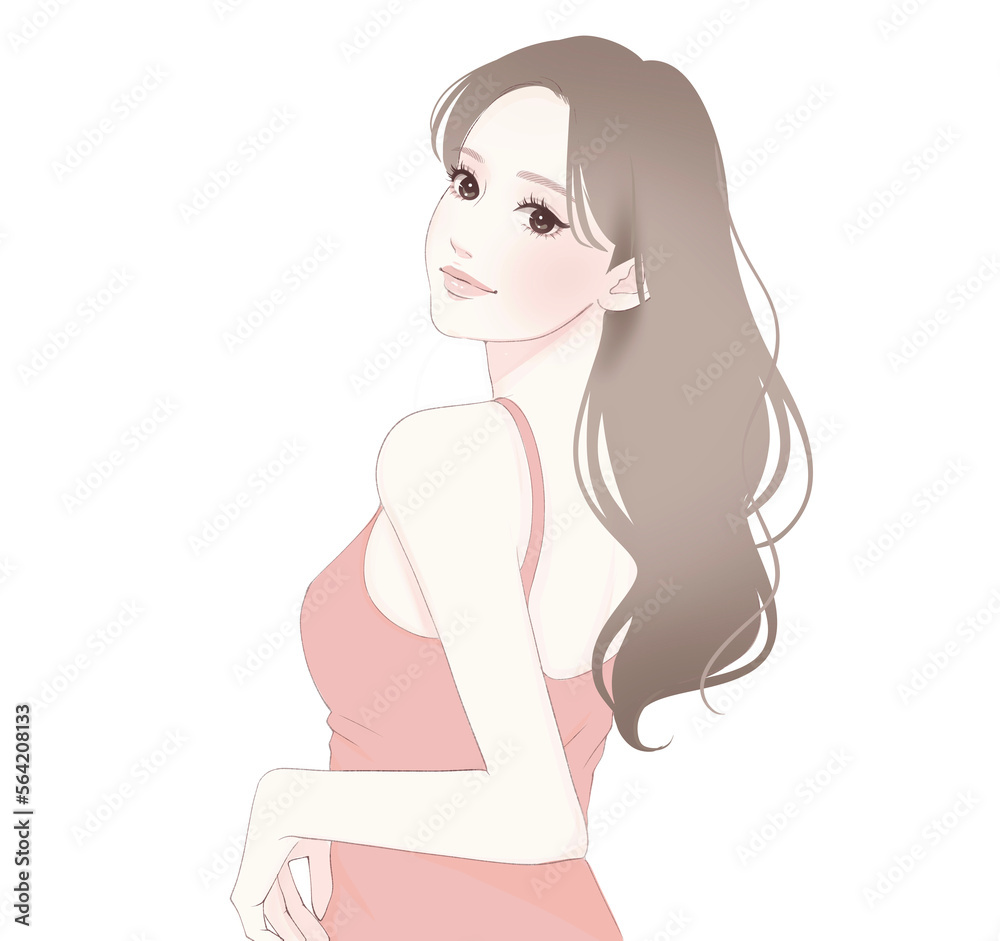 女性のイラスト素材 女性のイラスト素材