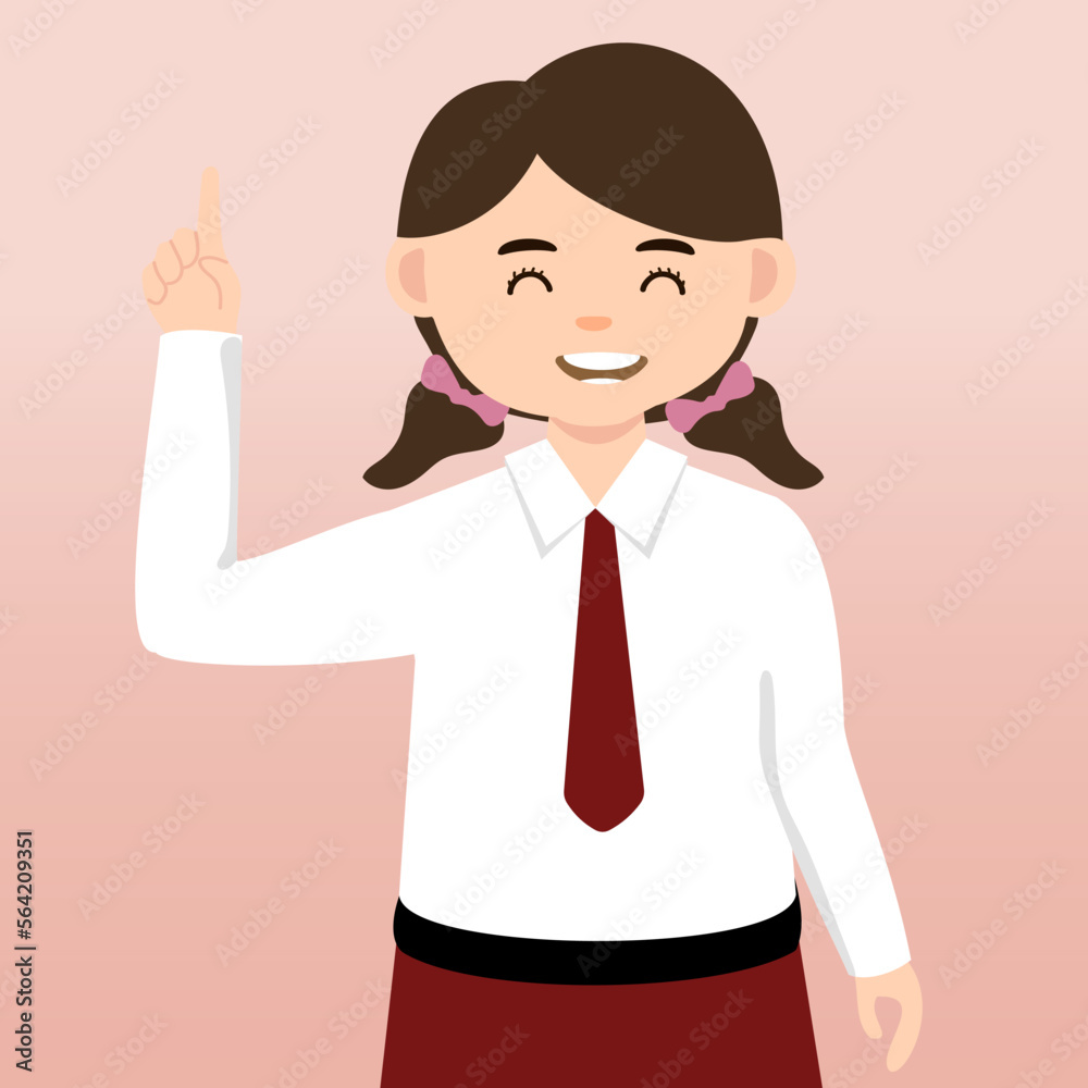 Elementary School girl and Boy Student Wearing Red and White Uniform. Cartoon Vector Illustration. Portrait of an elementary school student. School students children with backpacks, books, macbook. Elementary School girl and Boy Student Wearing Red and White Uniform. Cartoon Vector Illustration. Portrait of an elementary school student. School students children with backpacks, books, macbook.