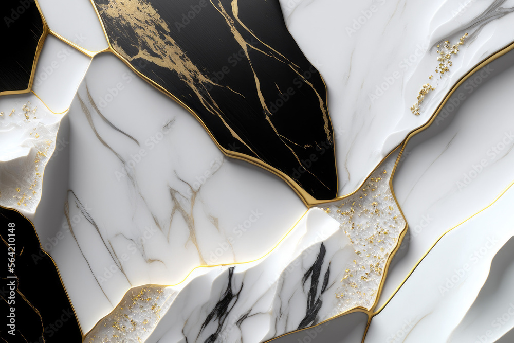 White marble abstract background texture. Luxury design for background or wallpaper presentation. Generative AI 