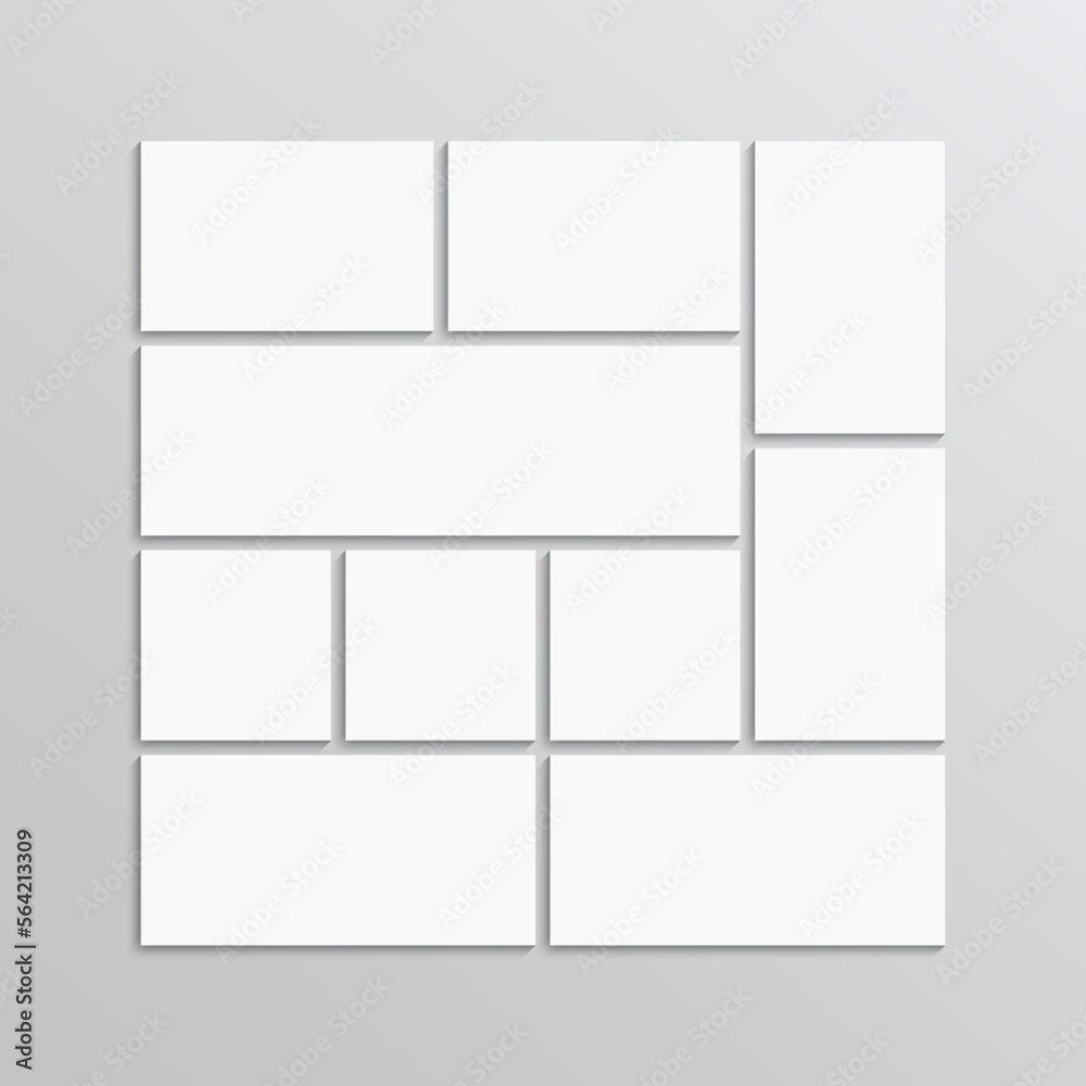 Portfolio images grid. Photo collage frame. Album brandboard. Moodboard template. Mosaic pictures layout. Retro gallery banner. Photoframe mockup. Vector illustration. Combination background Portfolio images grid. Photo collage frame. Album brandboard. Moodboard template. Mosaic pictures layout. Retro gallery banner. Photoframe mockup. Vector illustration. Combination background
