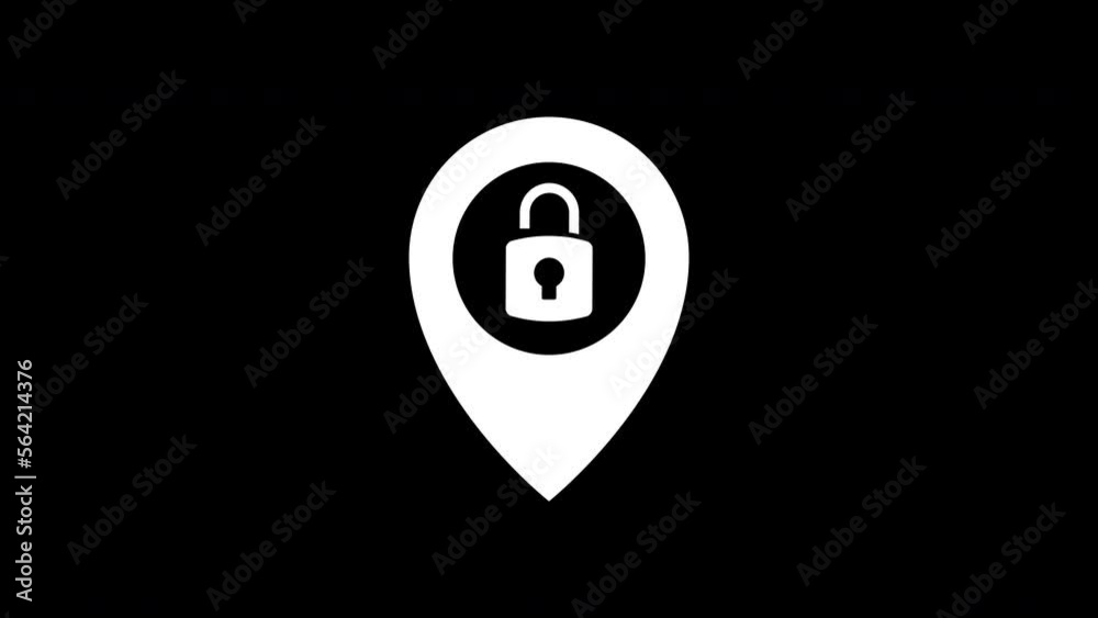 map pin animation concept.4k motion animation.destination pin and icon.location icon map pin animation concept.4k motion animation.destination pin and icon.location icon