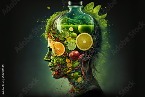 Body Detox. Generative AI, non-existent person.