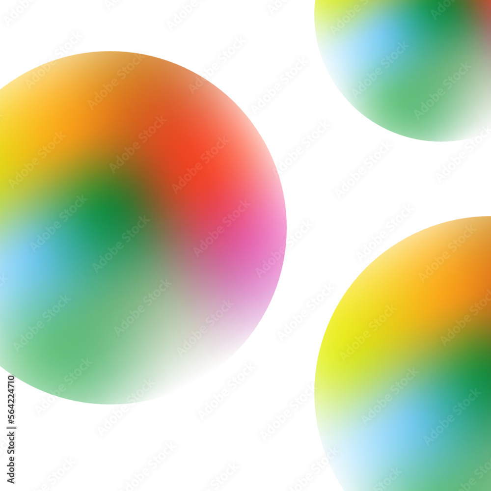 Abstract background multicolor gradient circle shape
