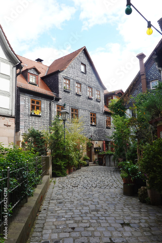 Old German architecture in the center of Fuerth, Germany photo