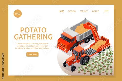 Potato Gathering Isometric Website