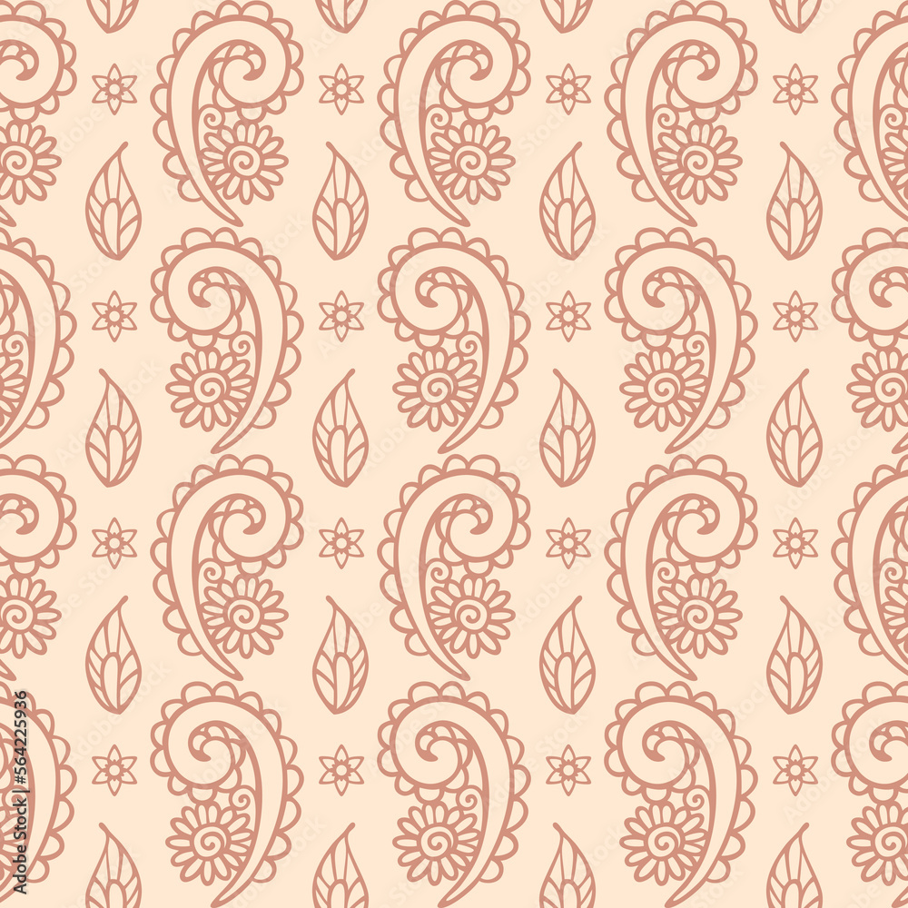 Doodle floral seamless pattern Doodle floral seamless pattern
