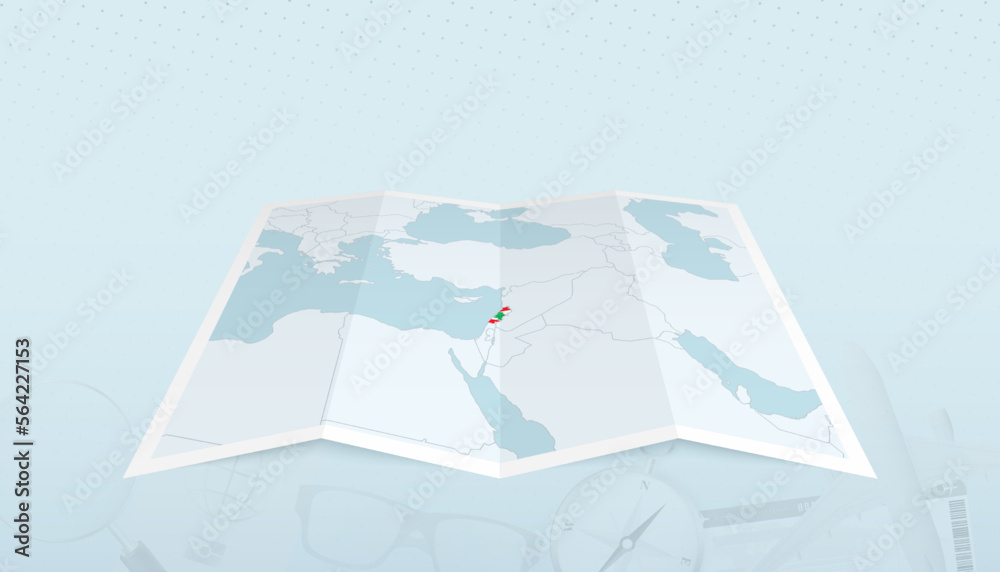 Map of Lebanon with the flag of Lebanon in the contour of the map on a trip abstract backdrop. Map of Lebanon with the flag of Lebanon in the contour of the map on a trip abstract backdrop.