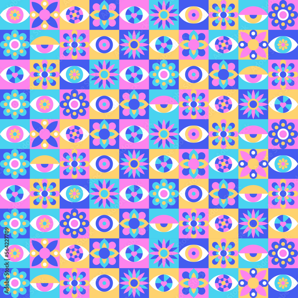 Pattern background with psychedelic style. Vector assets for wallpaper digital and print Pattern background with psychedelic style. Vector assets for wallpaper digital and print