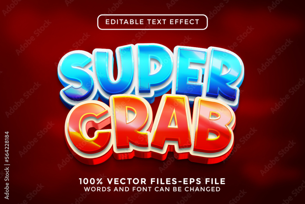 Super Crab Editable Text Effect