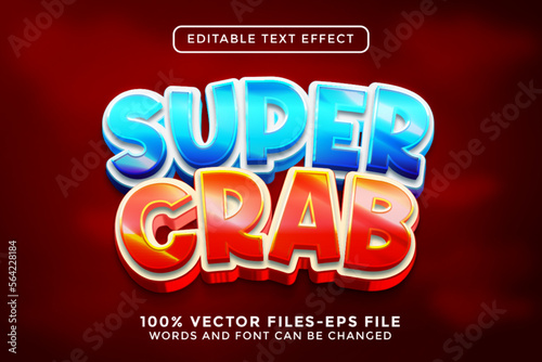 Super Crab Editable Text Effect