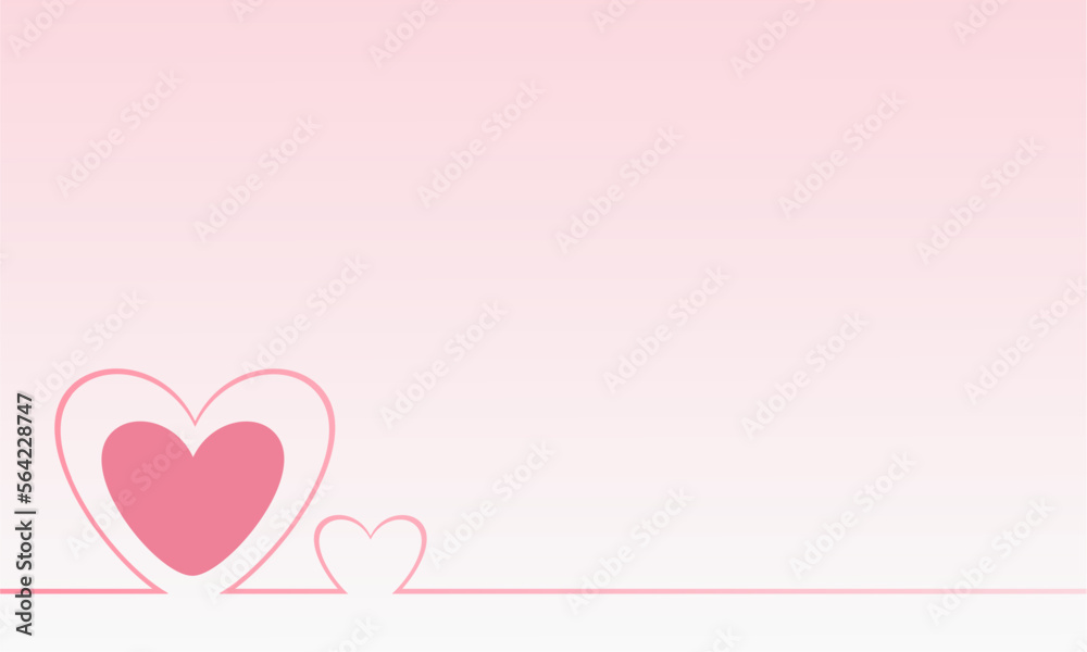 simple pink heart background wallpaper