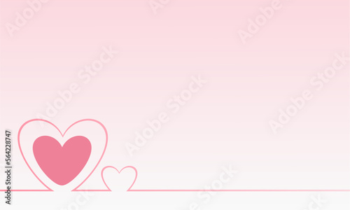 simple pink heart background wallpaper