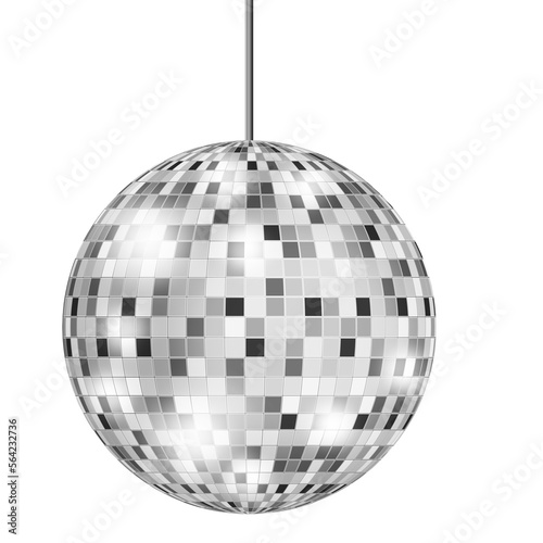 silver disco ball transparent photo
