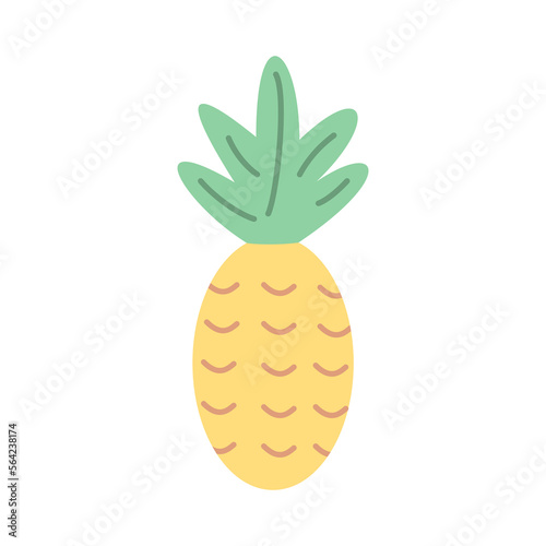 illustration pineapple fruit, concept