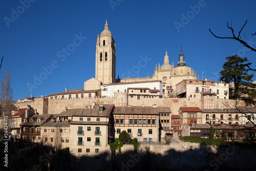 Panoramic view of Segovia, Spain