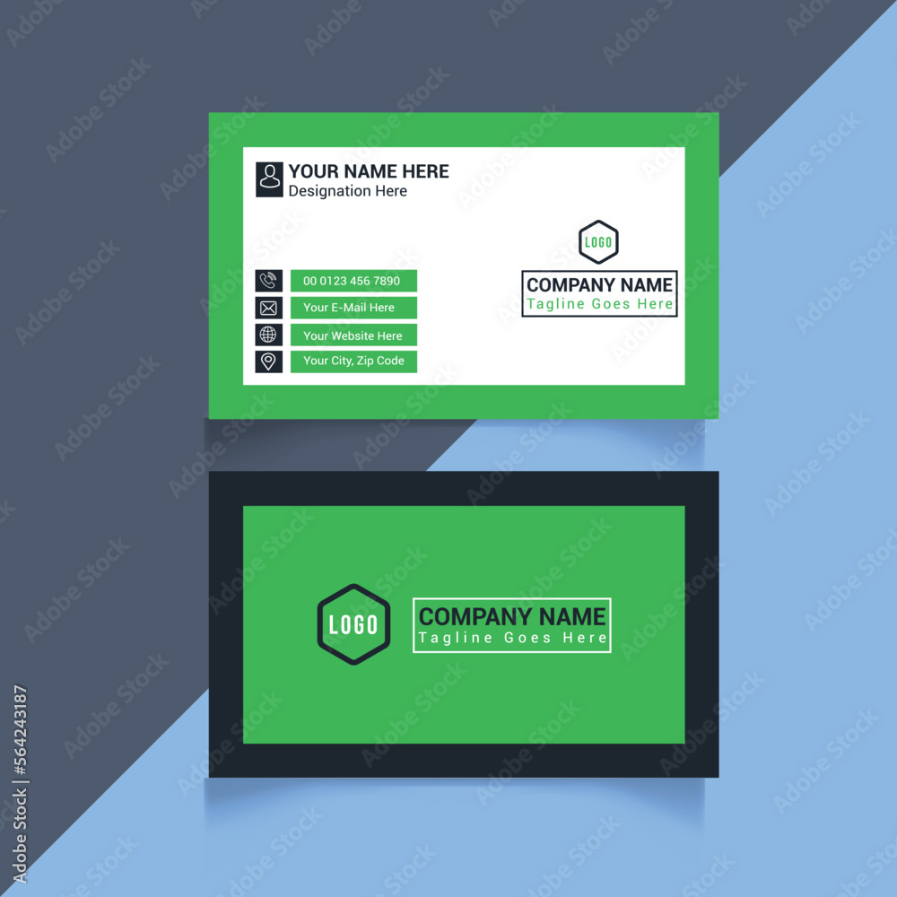 Fototapeta premium Corporate Business Card Design Template