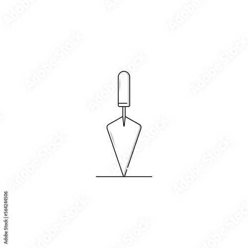 Trowel icon vector graphics