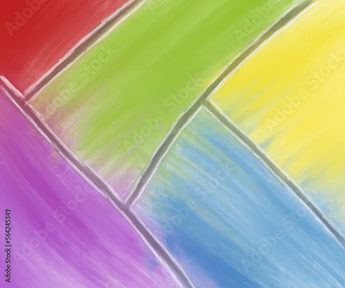 Colorful Painting Blocks Background