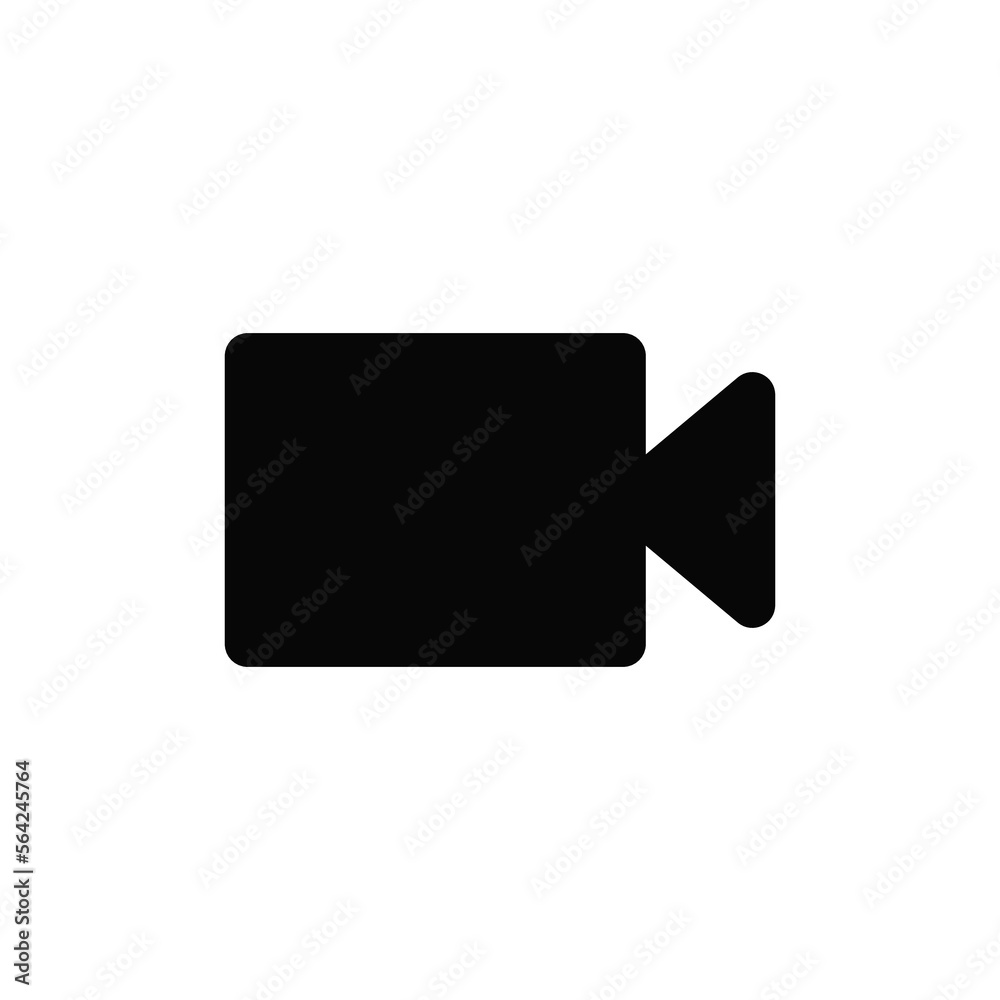 Video camera icon vector. Multimedia sign Video camera icon vector. Multimedia sign