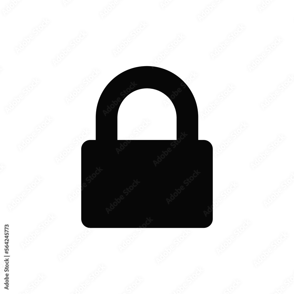 Padlock icon vector. Safe sign Padlock icon vector. Safe sign