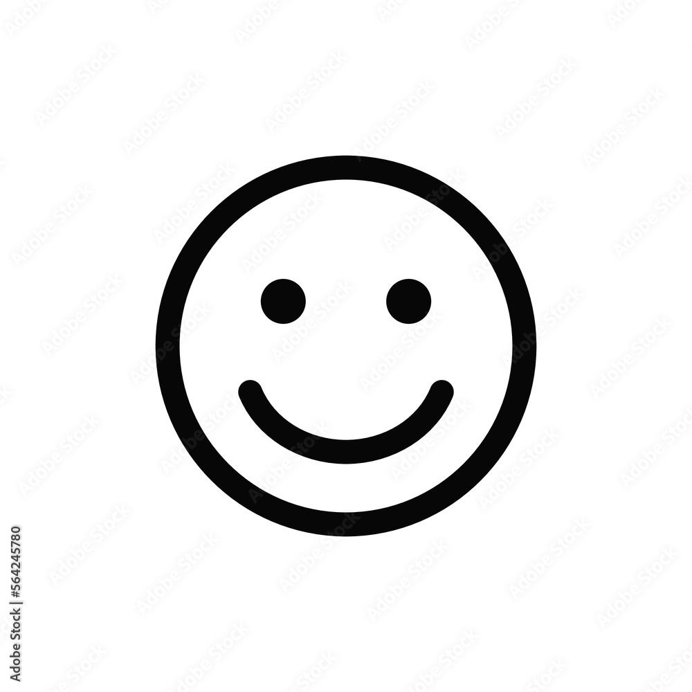 Smile icon vector. Emoji sign Smile icon vector. Emoji sign
