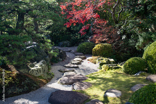 Japanese garden at Adachi Museum of Art, Shimane, Japan photo