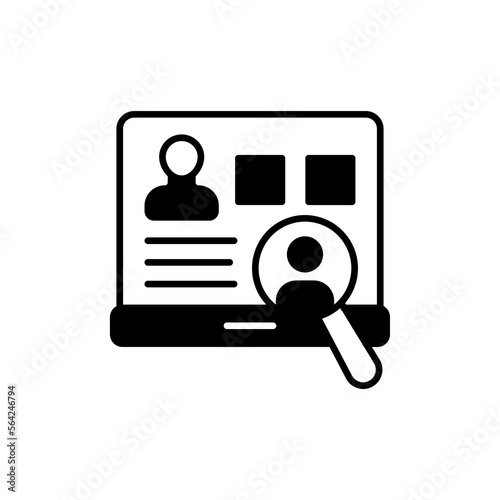 Recruitment icon in vector. Logotype