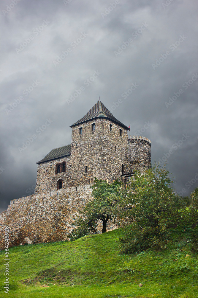 Ancient medieval castle, Europe in Bedzin, Poland