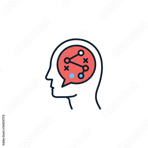 Way icon in vector. Logotype