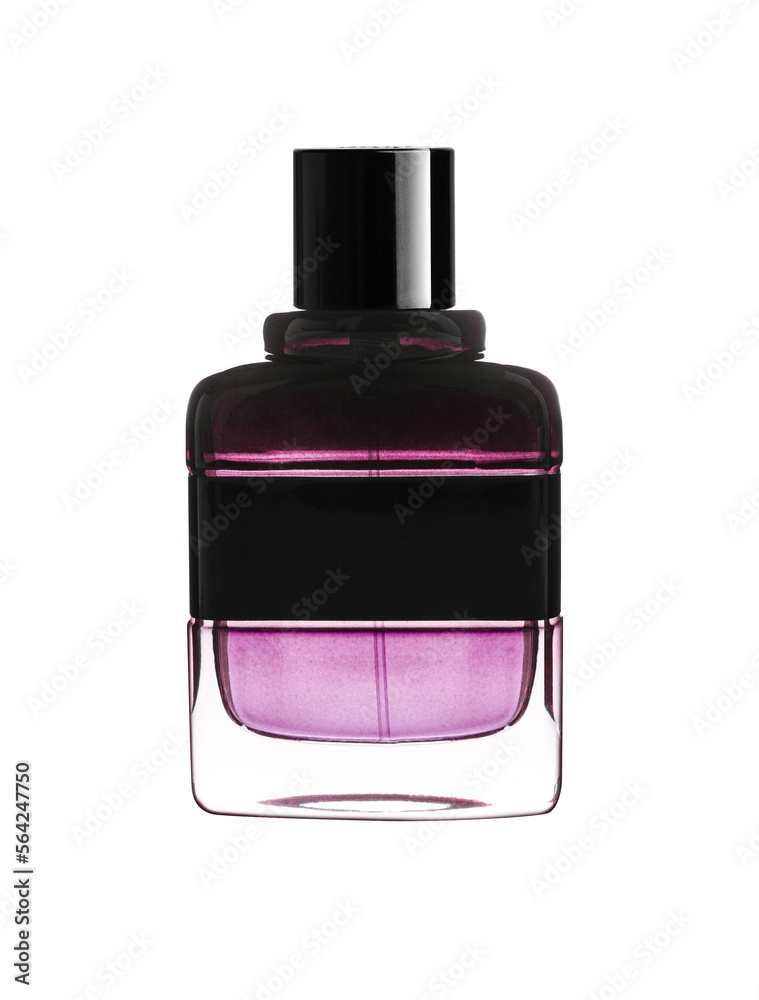 Perfume bottle isolated on a transparent backgroun - obrazy, fototapety, plakaty 