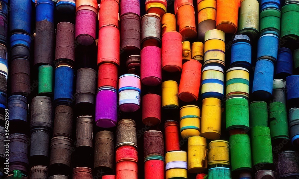 colorful drum background created with Generative AI colorful drum background created with Generative AI