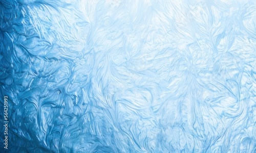 blue ice texture background created with generative ai