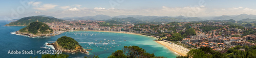 San Sebastian city (Spain, Basque Country) panoramic view  © Valerii