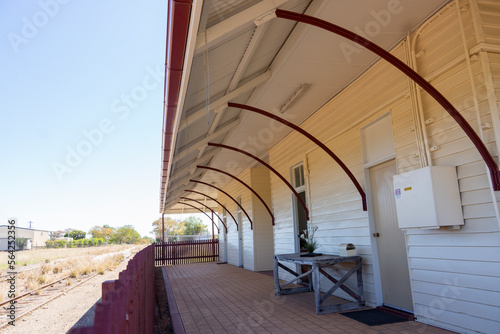 Old disused Clermont railway station now a community centre.