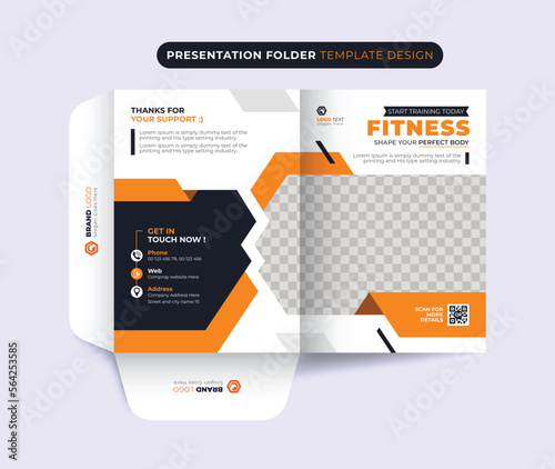 Presentation folder corporate business company template design