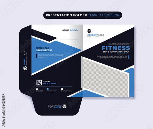 Presentation folder corporate business company template design