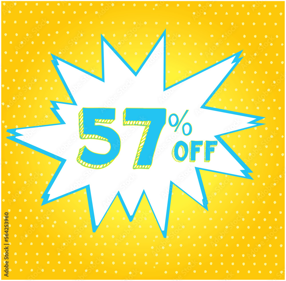 Fototapeta premium deals comic style discount promotion