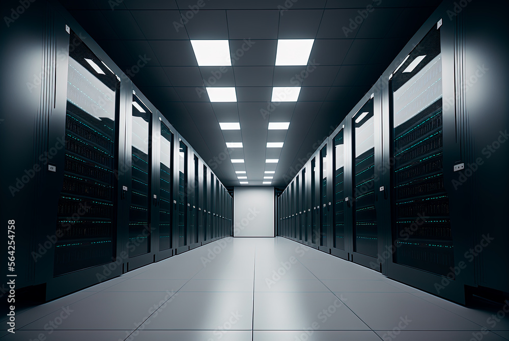 clean and tidy datacenter, information storage and data hosting in the cloud, generative ai clean and tidy datacenter, information storage and data hosting in the cloud, generative ai