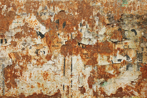 Abstract texture on a rusty wall , Italy, Amalfi coast 
