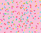 pink background with dots pattern colorful.