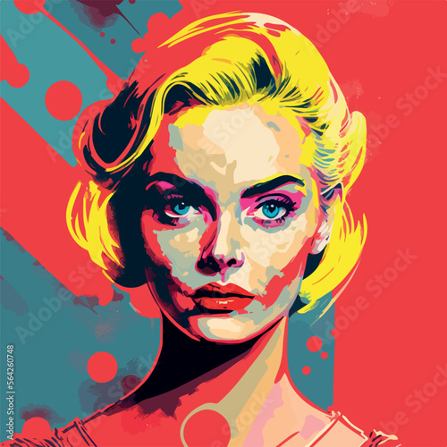 Pop art woman style 